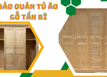 Cách bảo quản tủ áo làm bằng gỗ tần bì