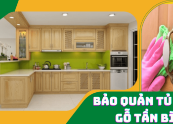 Cách bảo quản tủ bếp gỗ tần bì (gỗ ash)